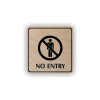Cedule no entry | Piktogram (čtverec)