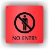 Cedule no entry – plast (piktogram)
