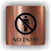Cedule no entry – plast (piktogram)