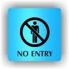 Cedule no entry – plast (piktogram)
