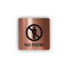 Cedule no entry přeškrtnutá postava | Piktogram (čtverec)