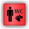 Piktogram - WC MUŽI