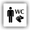 Piktogram - WC MUŽI