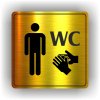 Piktogram - WC MUŽI