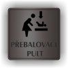 Cedule přebalovací pult – plast (piktogram)