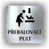 Cedule přebalovací pult – plast (piktogram)