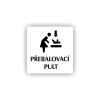 Cedule přebalovací pult | Piktogram (čtverec)