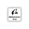 Cedule přebalovací pult | Piktogram (čtverec)