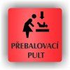 Cedule přebalovací pult – plast (piktogram)