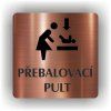 Cedule přebalovací pult – plast (piktogram)