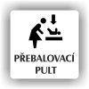 Cedule přebalovací pult – plast (piktogram)