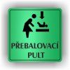Cedule přebalovací pult – plast (piktogram)