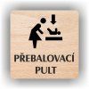 Cedule přebalovací pult – plast (piktogram)