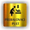 Cedule přebalovací pult – plast (piktogram)