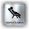 Cedule odpočívárna – plast (piktogram)