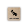 Cedule odpočívárna | Piktogram (čtverec)