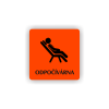 Cedule odpočívárna | Piktogram (čtverec)