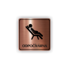 Cedule odpočívárna | Piktogram (čtverec)