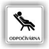 Cedule odpočívárna – plast (piktogram)