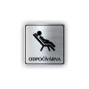 Cedule odpočívárna | Piktogram (čtverec)