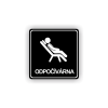 Cedule odpočívárna | Piktogram (čtverec)