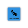 Cedule odpočívárna | Piktogram (čtverec)