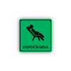 Cedule odpočívárna | Piktogram (čtverec)