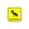 Cedule odpočívárna | Piktogram (čtverec)