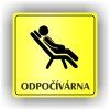 Cedule odpočívárna – plast (piktogram)
