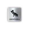 Cedule odpočívárna | Piktogram (čtverec)