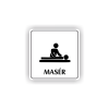 Cedule masér | Piktogram (čtverec)