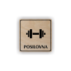 Cedule posilovna | Piktogram (čtverec)