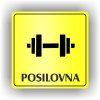 Cedule posilovna – plast (piktogram)