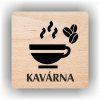 Cedule kavárna – plast (piktogram)