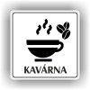 Cedule kavárna – plast (piktogram)