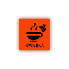 Cedule kavárna | Piktogram (čtverec)