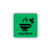 Cedule kavárna | Piktogram (čtverec)