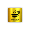 Cedule kavárna | Piktogram (čtverec)