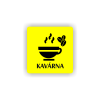 Cedule kavárna | Piktogram (čtverec)
