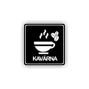 Cedule kavárna | Piktogram (čtverec)
