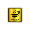 Cedule kavárna | Piktogram (čtverec)