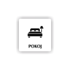 Cedule pokoj | Piktogram (čtverec)