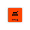 Cedule pokoj | Piktogram (čtverec)