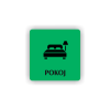 Cedule pokoj | Piktogram (čtverec)