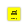 Cedule pokoj | Piktogram (čtverec)