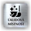 Cedule úklidová místnost – plast (piktogram)
