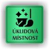 Cedule úklidová místnost – plast (piktogram)