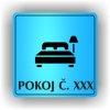 Piktogram - POKOJ Č. XXXX (ČÍSLO)