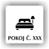 Piktogram - POKOJ Č. XXXX (ČÍSLO)
