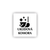 Cedule úklidová komora | Piktogram (čtverec)